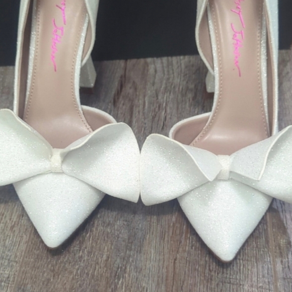 Betsey Johnson Nobble Sparkle Glitter Pumps Womens Size 7 - Picture 5 of 14